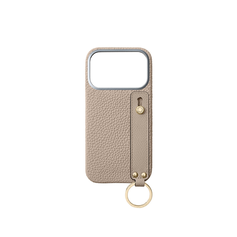 BONAVENTURA ベージュ iPhoneケース 17pro Backcover with handle Gold (iPhone 17 Pro) – BONAVENTURA US