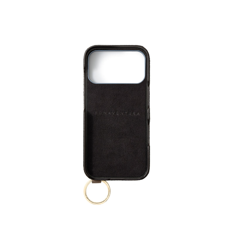 BONAVENTURA IPhone17ProMax ケース BLACK Backcover with handle Gold (iPhone 17 Pro Max) – BONAVENTURA US