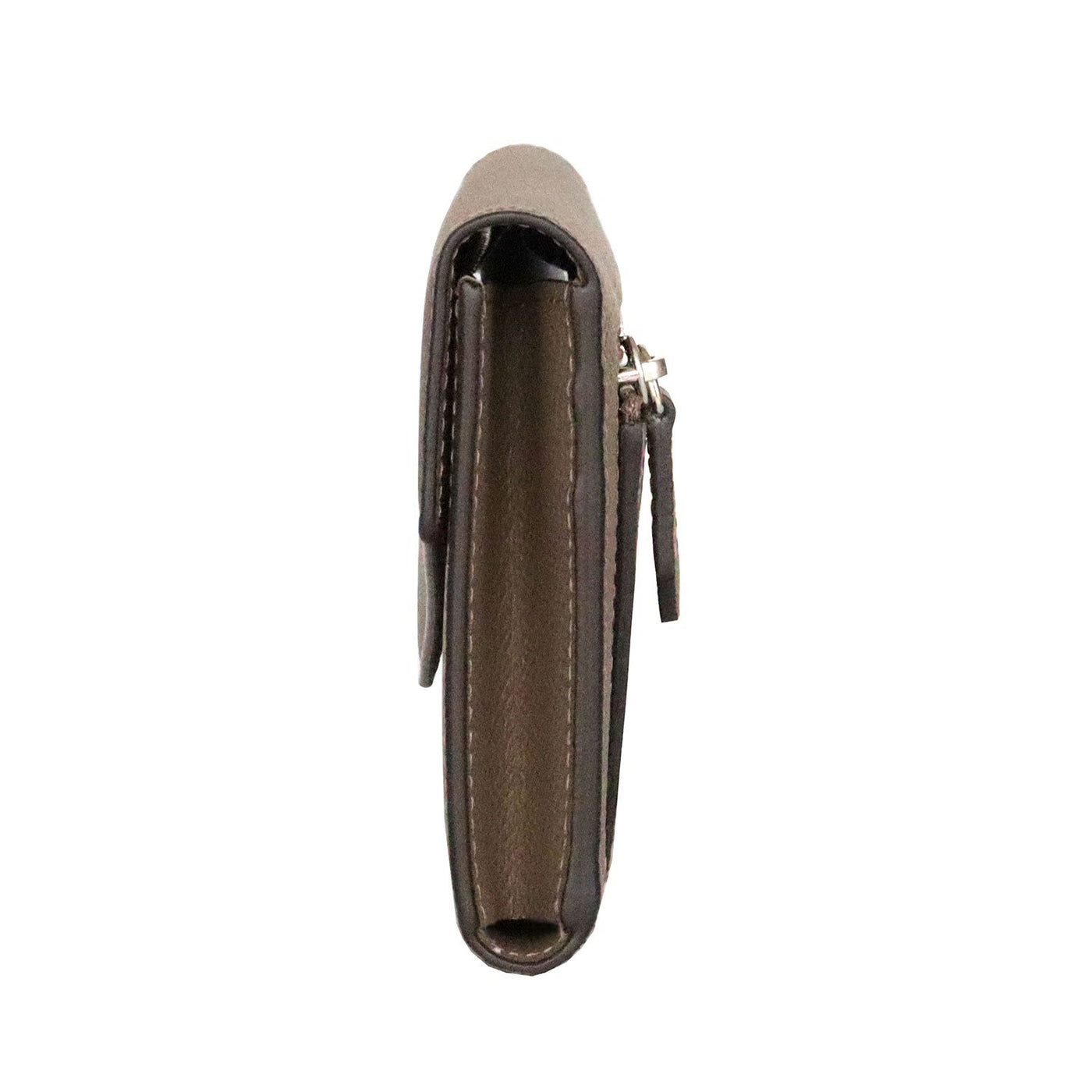 BONAVENTURA Noblessa Envelope Wallet - Black Slim Long Wallet With Coin Pocket & Card Slots, Made From European Noblessa Leather